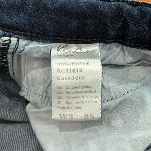 KANCAN Destroyed Mid Rise Ankle Skinny Jeans KC11013 Size 25 - Picture 8 of 11